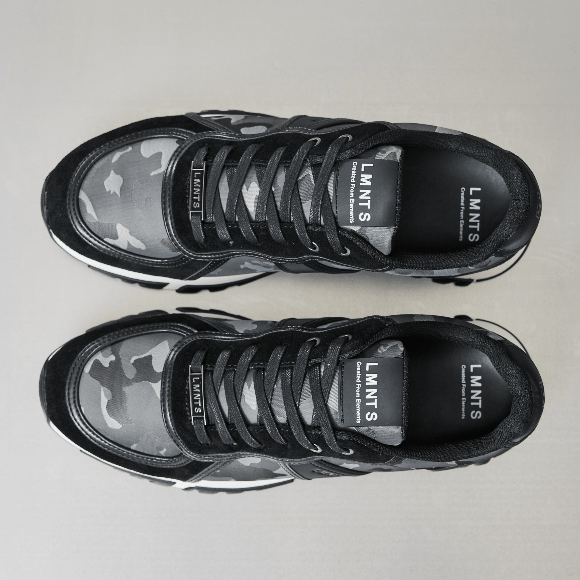 LMNTS Footwear Delta Camo - Black / White