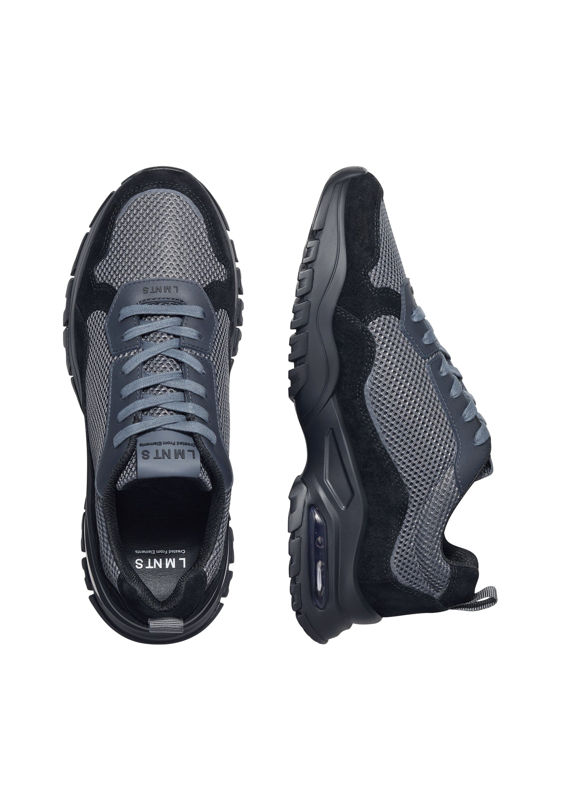 LMNTS Footwear Alpha Runner - Dark Grey / Black
