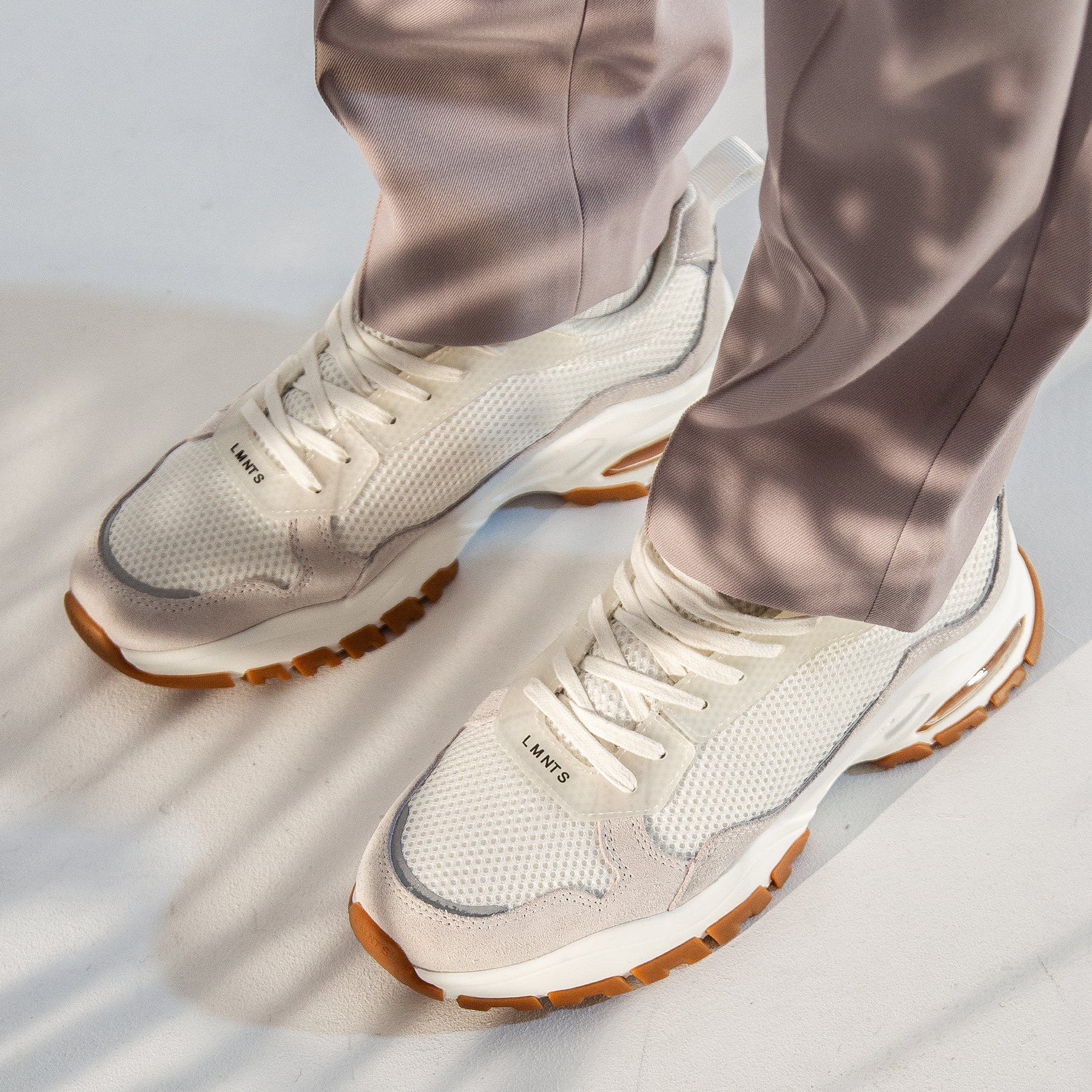 LMNTS Footwear Alpha Runner - White / Gum