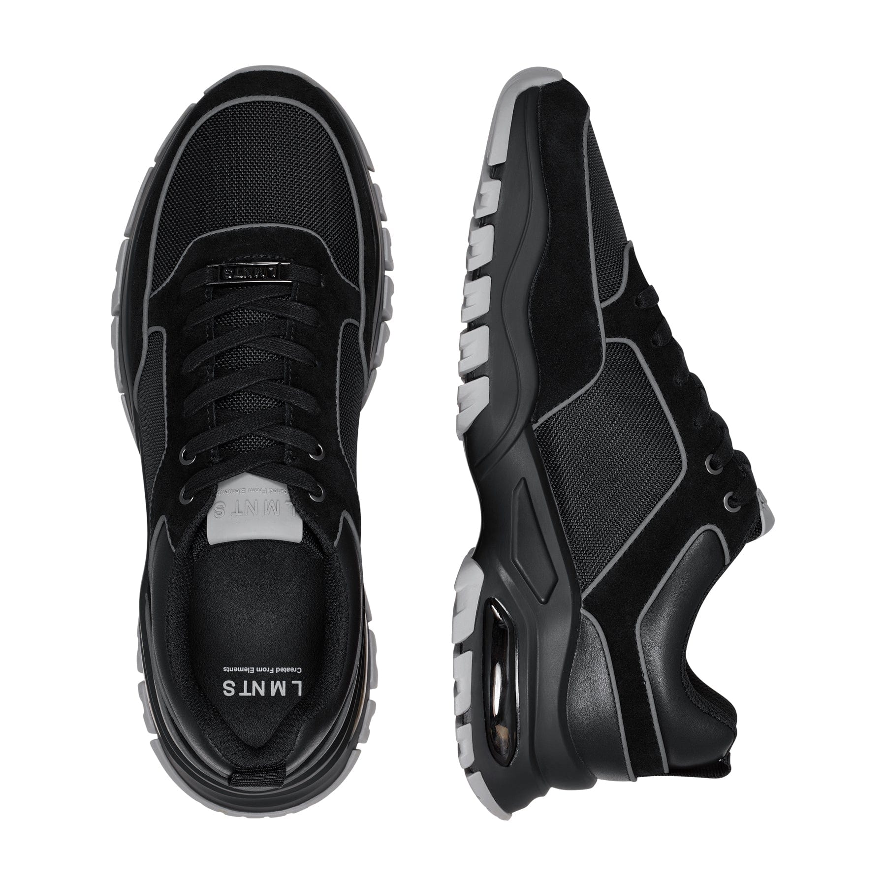 LMNTS Footwear Carbon Suede - Black / Grey